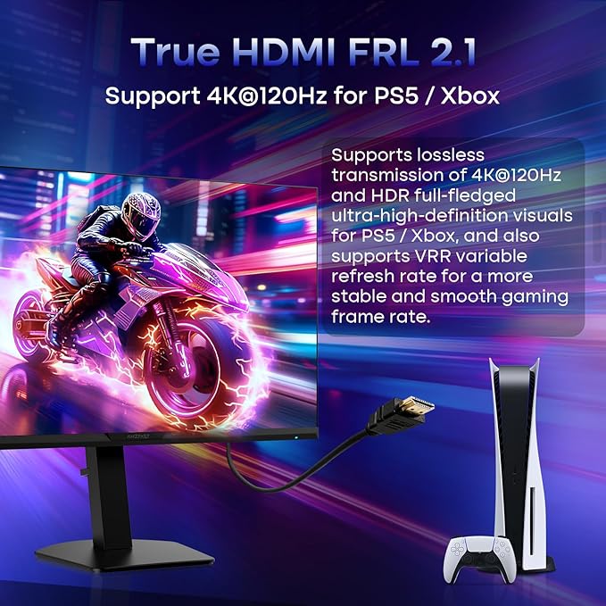 Amzfast 27’‘ 4K Gaming Monitor HDR 400, UHD 160Hz 144Hz | FHD 320Hz 300Hz Dual Mode PC Monitor, Built-in Speakers 1ms Fast IPS, 126% sRGB PIP/PBP, 2* HDMI 2.1 & 2* DP 1.4 VESA (HDMI DP Dual Cables)