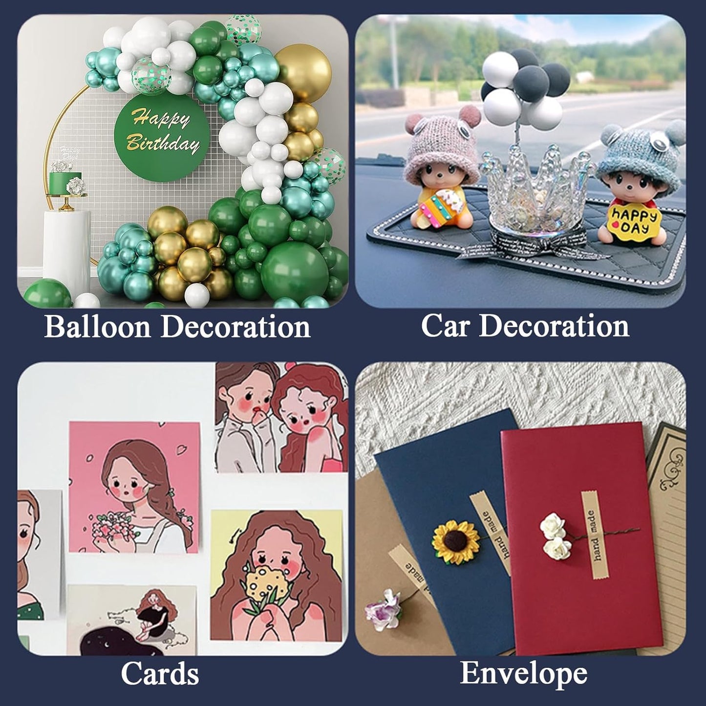 Adhesive Stick dots Two-Sided Sided Mounting Putty Stick Tack for Wall Hanging Crafts Balloons Festival Party Decorations,Clean Removable(0.39"*0.39"-600)
