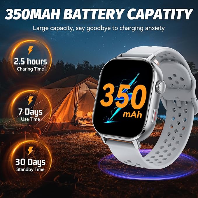 GPS Smart Watch for Men, Fitness Tracker with 178+ Sports Modes, Fitness Watch with 2.06" AMOLED Touchscreen, Heart Rate/Sleep Monitor, IP68 Waterproof, Notifications for Android iOS