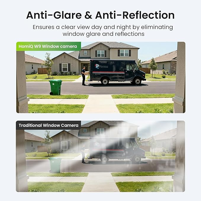 Window Security Camera 2K, Indoor WiFi Cameras 2.4GHz/5GHz, 2 Pack with Colorvue AI Color Night Vision, Person Detection with Auto-Focus, 24/7 Recording Compatible with Alexa & Google Home