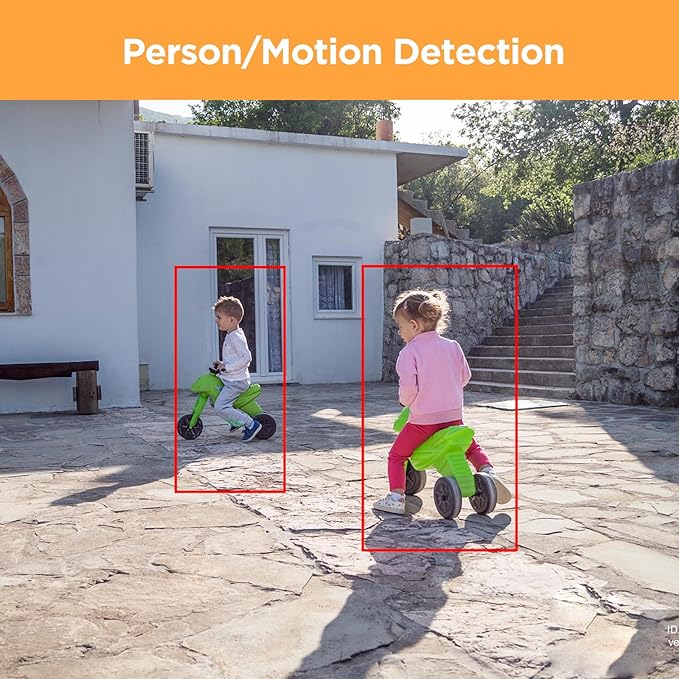 Security Camera System with Monitor, 8CH 8MP NVR with 2TB HDD, 6Pcs IR Dome Wired 5MP PoE IP Camera IP67 Outdoor, Night Vision, Smart AI Human Detection, PD93AM06-5M