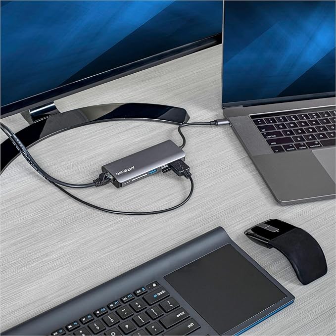 StarTech.com USB C Multiport Adapter - HDMI - SD Reader - 2xA 1xC - PD 3.0 - Docking station - USB-C - GigE