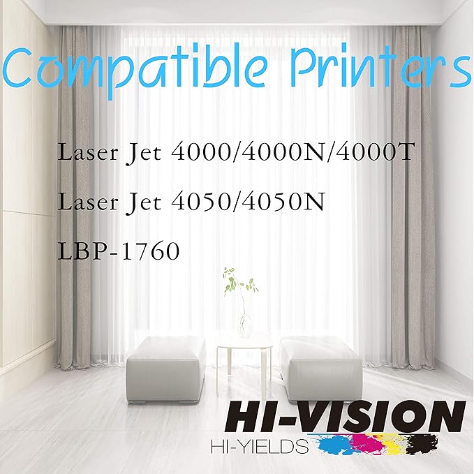 HI-Vision Compatible C4127X Toner Cartridge Replacement for 27X 4127X 4127 Work with Laserjet 4000 4000n 4000t 4000tn 4000se 4050 4050n 4050t 4050tn 4050se Printer (1Pack, Black)