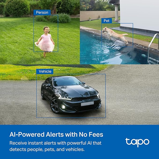 Tapo MagCam 2K Solar, Outdoor Battery Camera+Magnetic Base+Solar Panel, Wireless Camera, 2K QHD, 150° Super-Wide FOV, Free Person/Vehicle/Pet Detection, SD/Cloud Storage, Starlight Color Night Vision