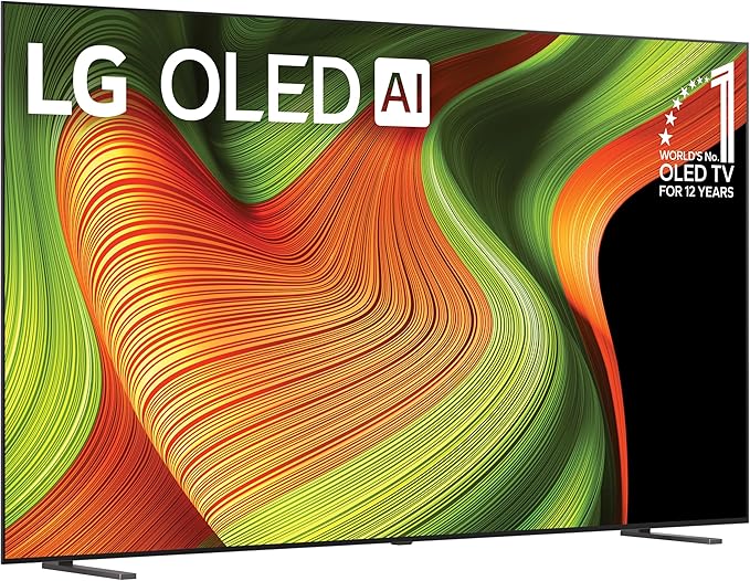 LG 83-Inch Class OLED AI 4K B5 Series Smart TV w/Dolby Atmos, Dolby Vision, HDR10, AI Super Upscaling 4K, Filmmaker Mode, Wow Orchestra, Alexa Built-in (OLED83B5PUA, 2025)