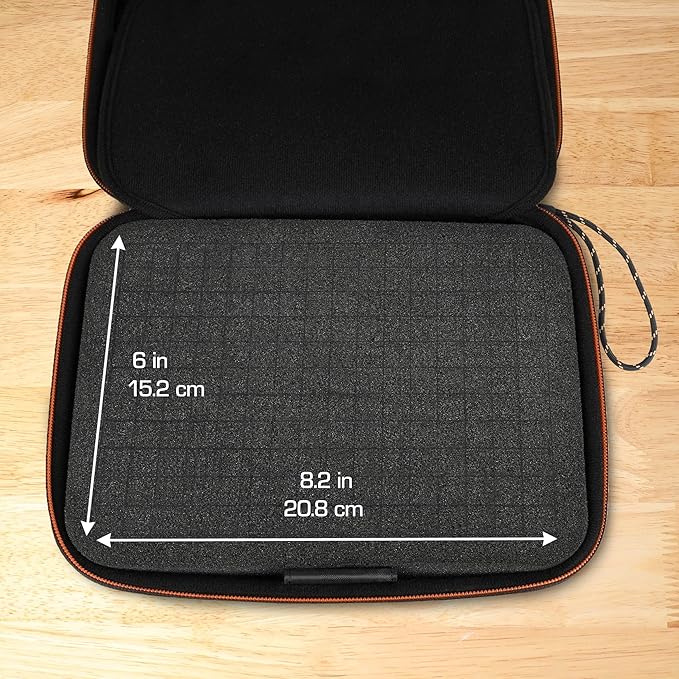 USA Gear External Hard Drive Case – EVA Hard Shell with HX Foam – Portable Gaming HDD/SSD Travel Bag for WD_BLACK P10, Seagate Game Drive, WD Elements, Samsung T7