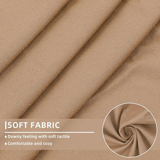 hyha Waterproof Couch Cushion Covers, Stretch Sofa Couch Seat Slipcover for Dog Washable, Non-Slip Waterproof Outdoor Cushion Covers for Patio Furniture Replacement (3 Pieces, Camel)