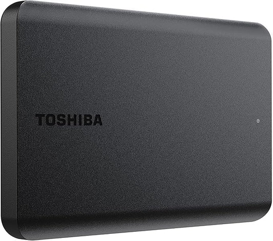 Toshiba Canvio Basics 1TB Portable External Hard Drive USB 3.0, Black - HDTB510XK3AA