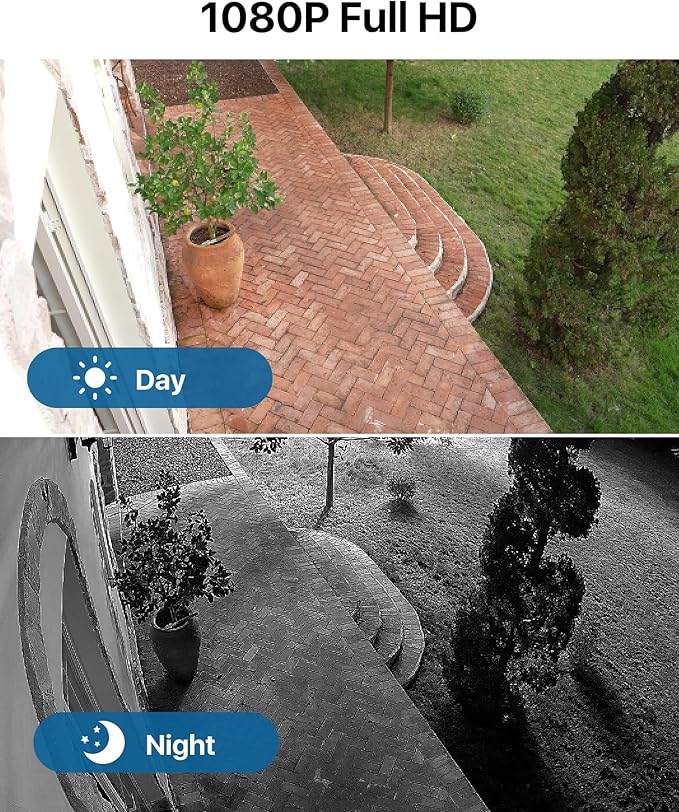 Loocam Home Security Camera System Wired, AI Human/Vehicle Detection, 2MP HD 1920TVL Surveillance DVR Kits Dome Cameras Indoor Outdoor, H.265+ 8CH DVR & 1TB HDD, Smart Playback, Remote Access