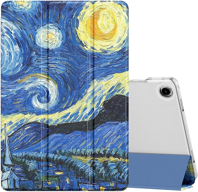 MoKo Case for Galaxy Tab A9+/A9 Plus 11 inch 2023, Slim Stand Protective Smart Cover with Hard PC Translucent Back Shell for Tab A9 Plus Tablet (SM-X210/X216/X218), Auto Wake/Sleep, Starry Night Blue