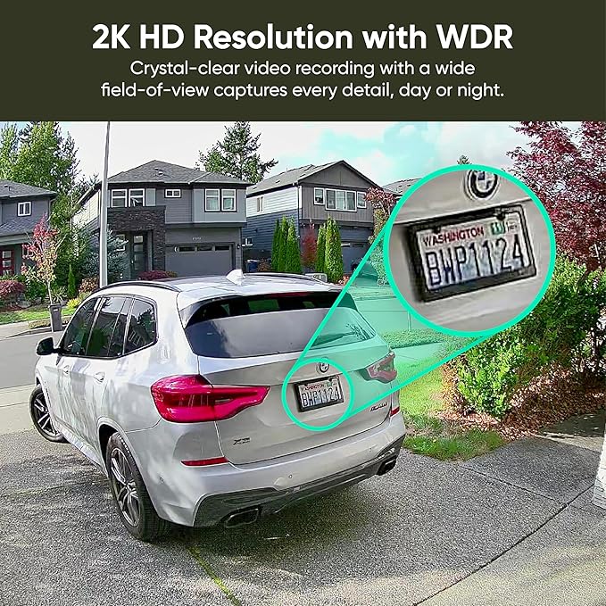 WYZE Solar Cam Pan (Flagship Model), AI Security Cameras Wireless Outdoor, Battery Powered Cameras for Home Security, 2K Crystal-Clear, Enhanced Color Night Vision, No Blind Spots, Peace of Mind